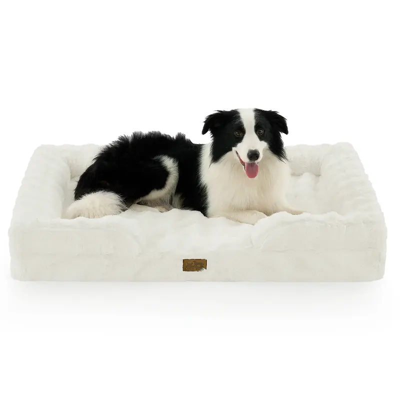 Cozy Kiss Orthopedic Dog Bed with Joint Relief and Supportive Cushion, 30x20 In, Tie Dye, for Small to Medium Dogs