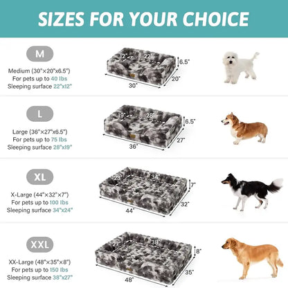 Cozy Kiss Orthopedic Dog Bed with Joint Relief and Supportive Cushion, 30x20 In, Tie Dye, for Small to Medium Dogs