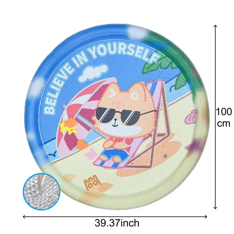 Thickened Anti-Scratch Leakproof Cat Water Mat - Indoor Durable Interactive Toy, Pet Cooling Mat, Christmas Gift, Cat Accessories, Pet Supplies