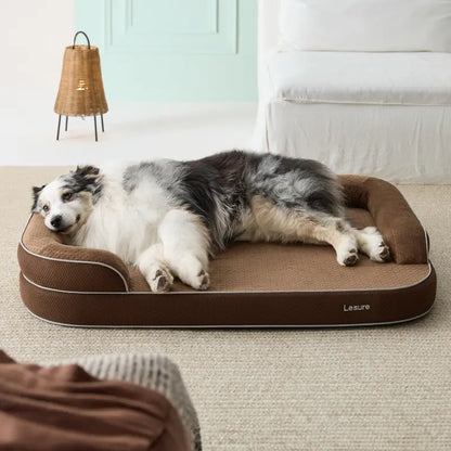 Lesure Orthopedic Dog Bed for Large & Senior Dogs, Memory Foam Dog Couch with Waterproof Washable Cover, 3-Layer Joint Support, Deep Sleep