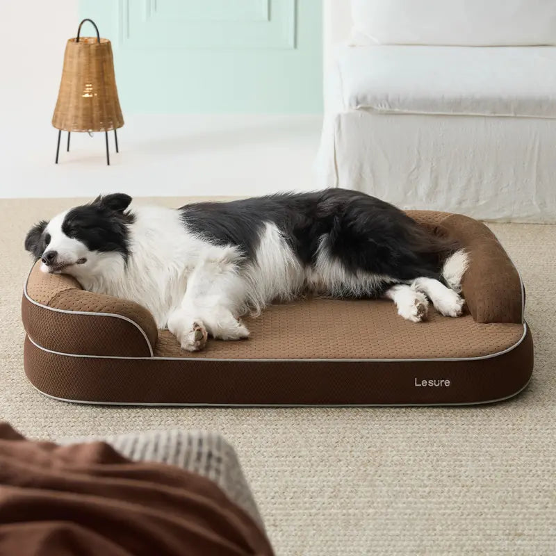 Lesure Orthopedic Dog Bed for Large & Senior Dogs, Memory Foam Dog Couch with Waterproof Washable Cover, 3-Layer Joint Support, Deep Sleep