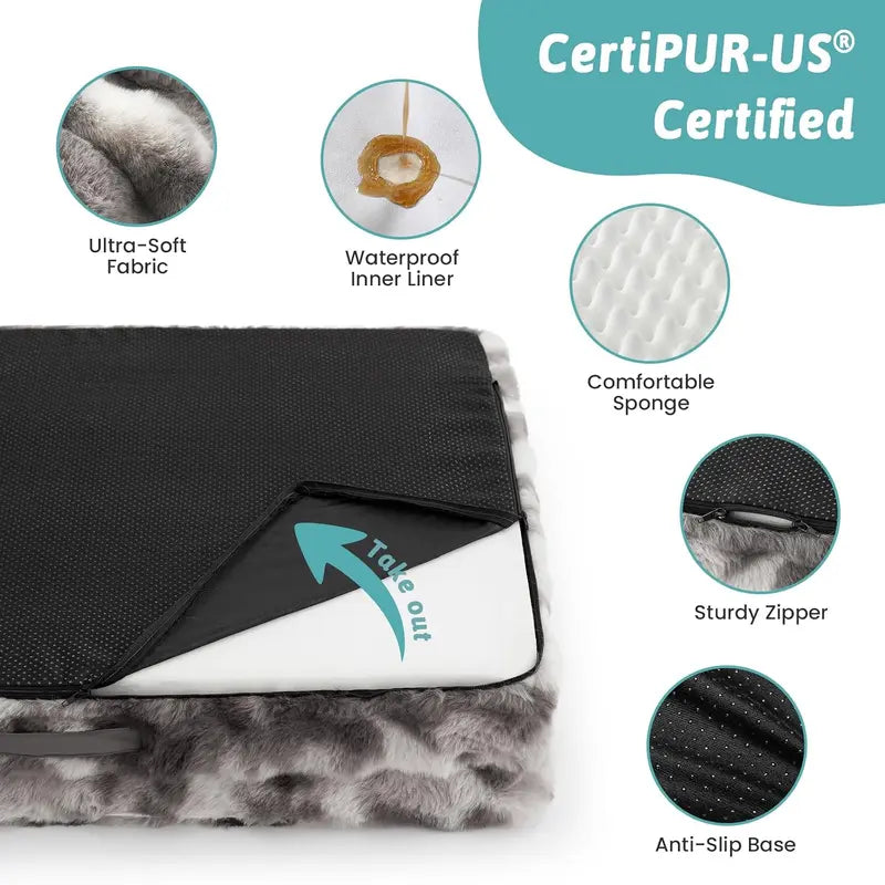 Cozy Kiss Orthopedic Dog Bed with Joint Relief and Supportive Cushion, 30x20 In, Tie Dye, for Small to Medium Dogs